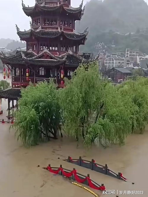 贵州镇远古镇洪水侵袭实录视频