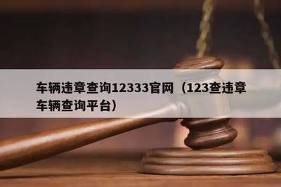 123查违章车辆查询,如何在12123查违章车辆查询