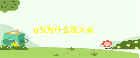 q5l为什么没人买,奥迪q5l为什么买的人少