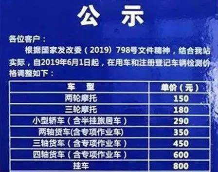 查汽车年检费用是多少