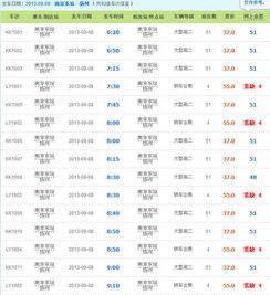 南京到合肥汽车票多少钱